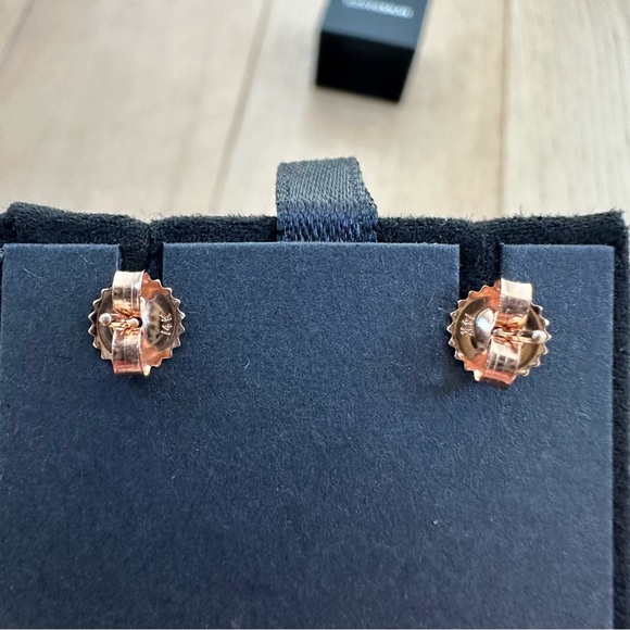 Suzanne Kalan Bloom 14k Rose Gold 3 Hexagon Drop Earrings - Light Pink - Picture 6 of 11
